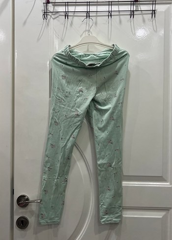 Düğmeli Yeşil Kız Tayt - Görsel 2