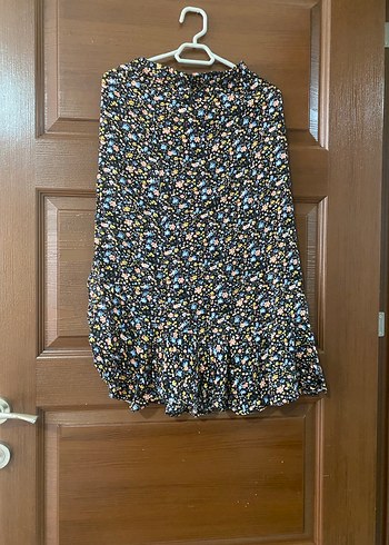 Çiçek Desenli Midi Hamile Etek - Görsel 2