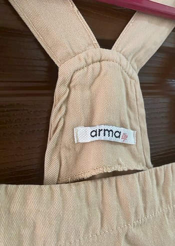 Bej Kadın Midi Tulum Pamuk Kumaş - Görsel 2