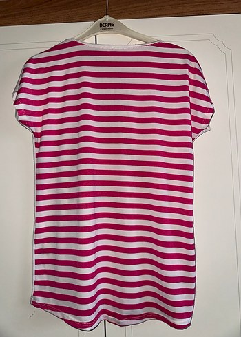 Dantel Detaylı Pembe Hamile Tişörtü - Görsel 3