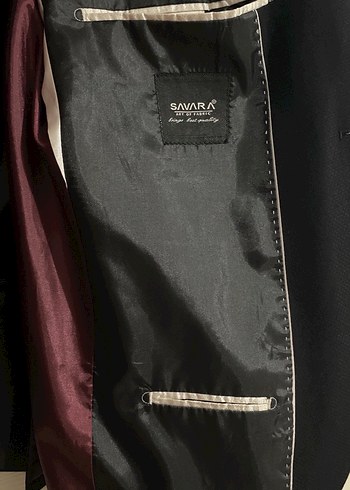 Erkek Siyah Regular Fit Kruvaze Ceket - Görsel 3