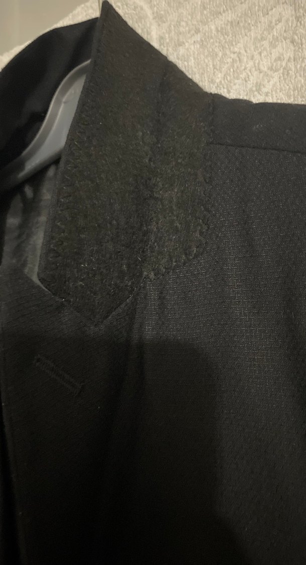 Erkek Siyah Regular Fit Kruvaze Ceket - Görsel 2