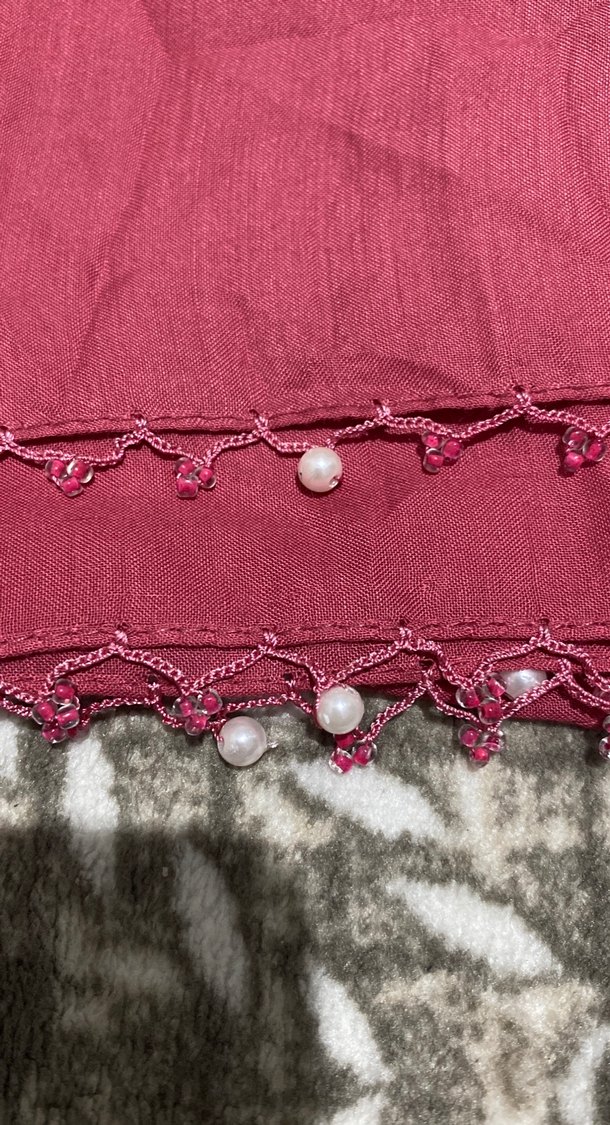 Çiçek Desenli Çok Renkli Kadın Atkı - Görsel 3