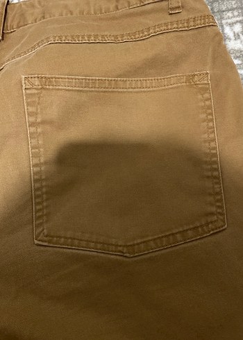 Düğmeli Kahverengi Erkek Rahat Pantolon - Görsel 4