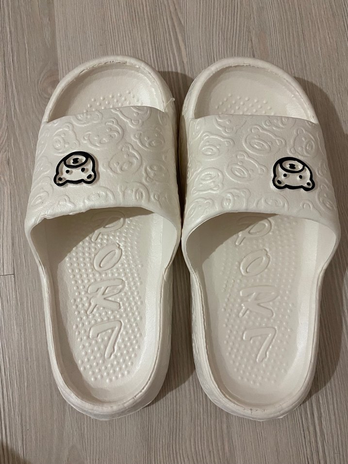 Beyaz Platform Topuklu Kadın Terlik - Görsel 2