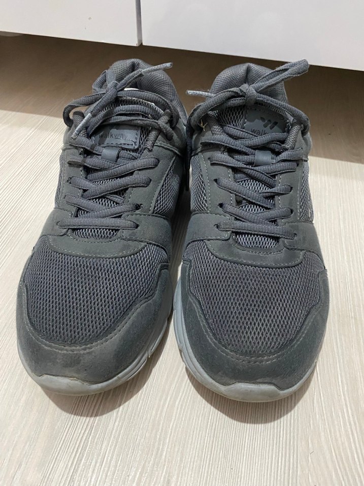 Gri Erkek Spor Ayakkabı Velcro Detaylı - Görsel 4