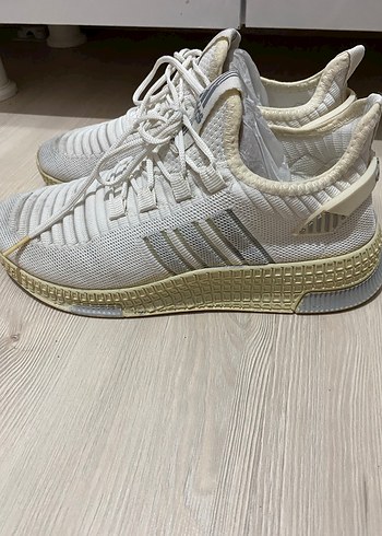 Beyaz Bağcıklı Kadın Spor Ayakkabı - Görsel 3