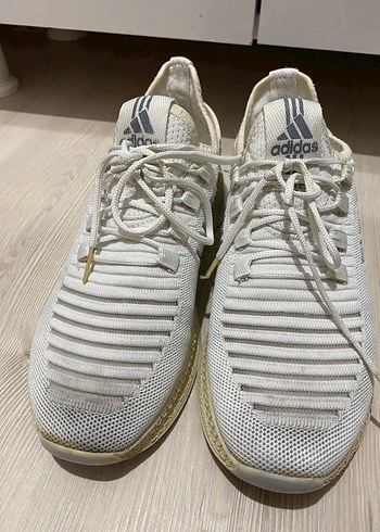 Beyaz Bağcıklı Kadın Spor Ayakkabı - Görsel 4