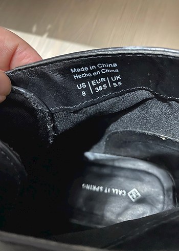 Siyah Kadın Lastik Topuklu Bot - Görsel 5