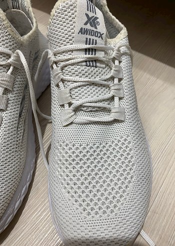 Beyaz Bağcıklı Kadın Spor Ayakkabı - Görsel 4