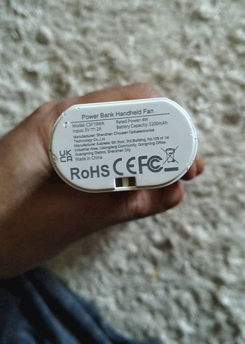 Taşınabilir Beyaz Mini Vantilatör - Görsel 5