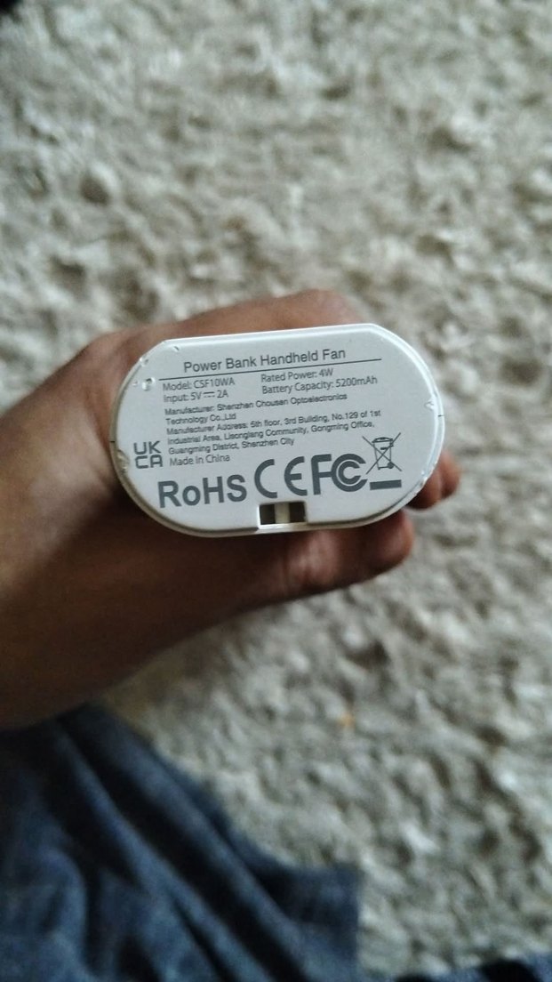 Taşınabilir Beyaz Mini Vantilatör - Görsel 5