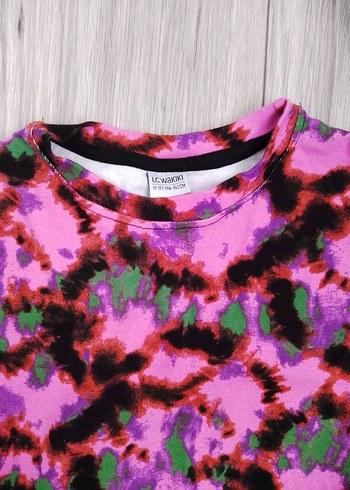 Renkli Batik Desenli Kadın Sweatshirt - Görsel 2