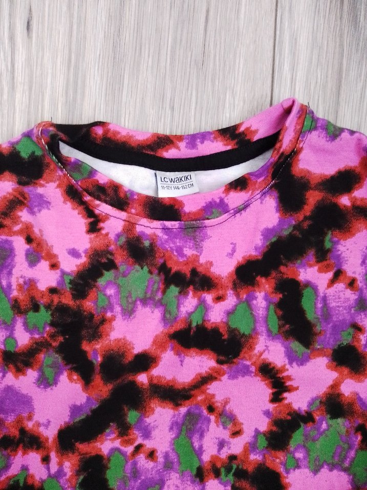 Renkli Batik Desenli Kadın Sweatshirt - Görsel 2