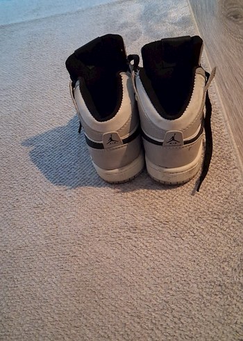 Beyaz Gri Çocuk Spor Ayakkabı Velcro - Görsel 2