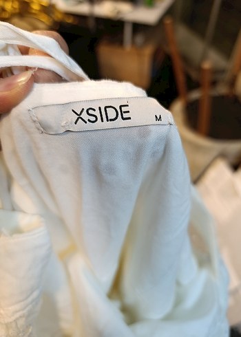 Beyaz Mini elbise - Görsel 2