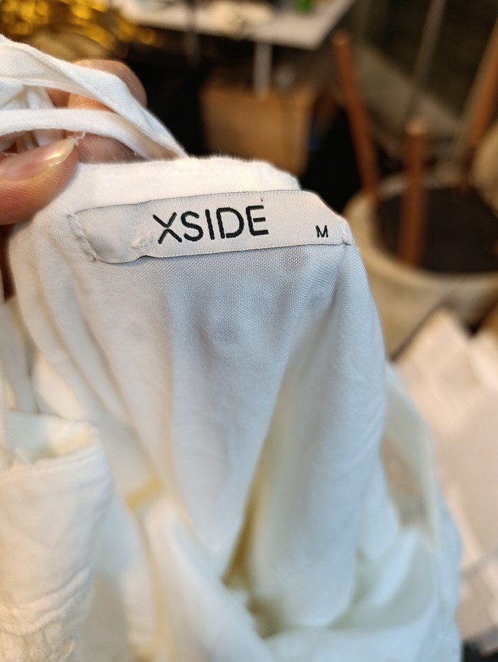 Beyaz Mini elbise - Görsel 2