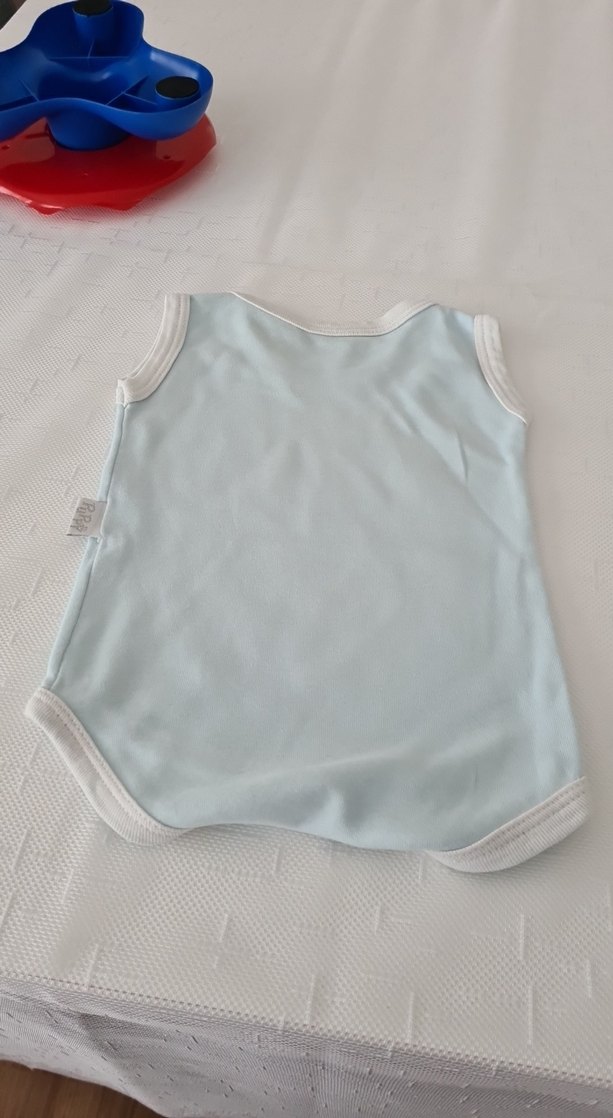 Mavi Kolsuz Bebek Body - Görsel 4