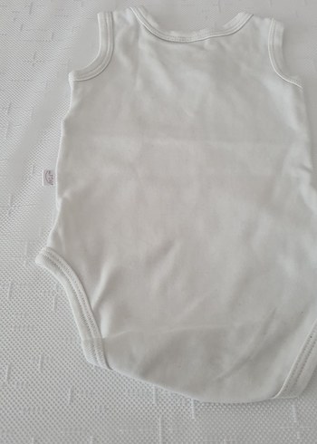 Fiyonklu Beyaz Kolsuz Bebek Body - Görsel 5