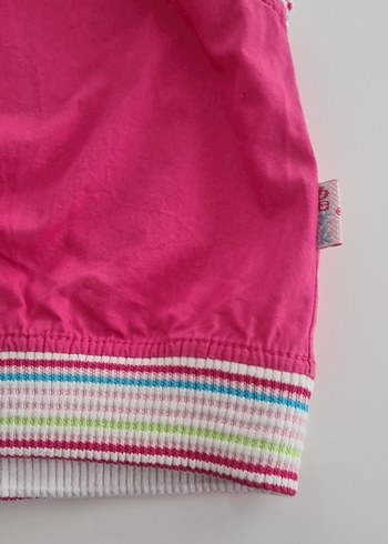 Kapüşonlu Fermuarlı Pembe Kız Yeleği - Görsel 7