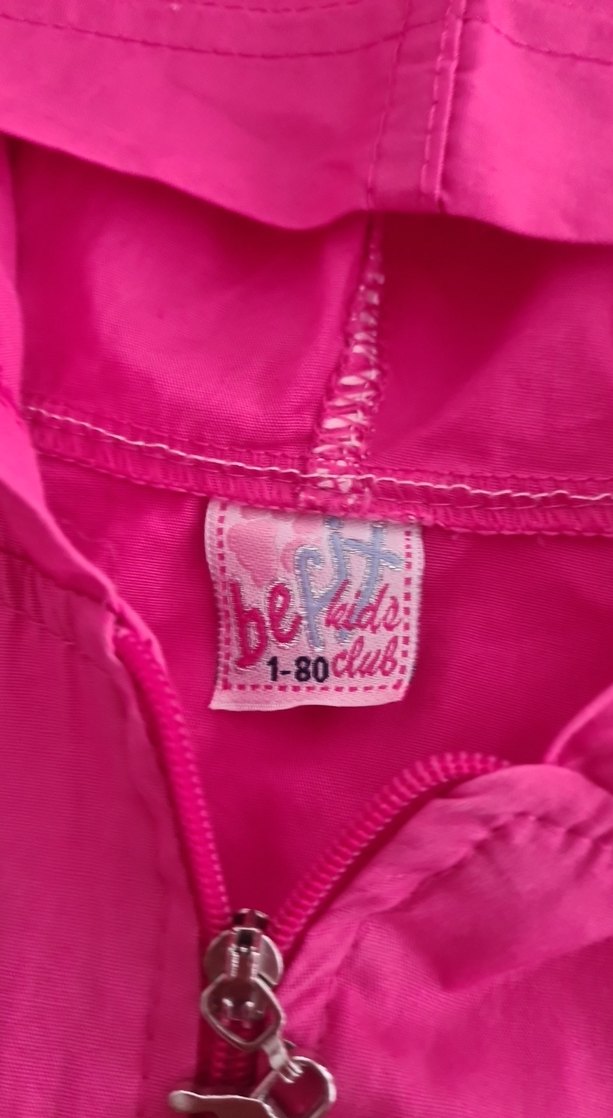 Kapüşonlu Fermuarlı Pembe Kız Yeleği - Görsel 3