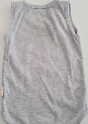 Gri Baskılı Erkek Bebek Atlet Body - Görsel 4