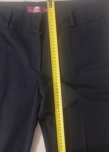 lacivert Kadın Midi Kumaş Pantolon hiç kullanılmadı - Görsel 4