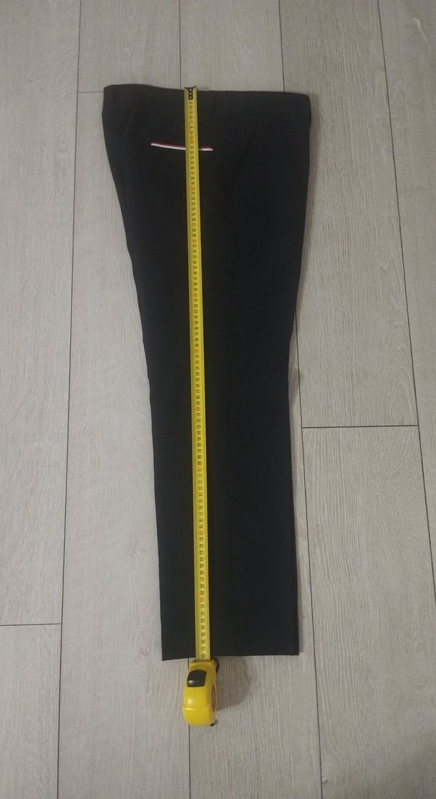 lacivert Kadın Midi Kumaş Pantolon hiç kullanılmadı - Görsel 2