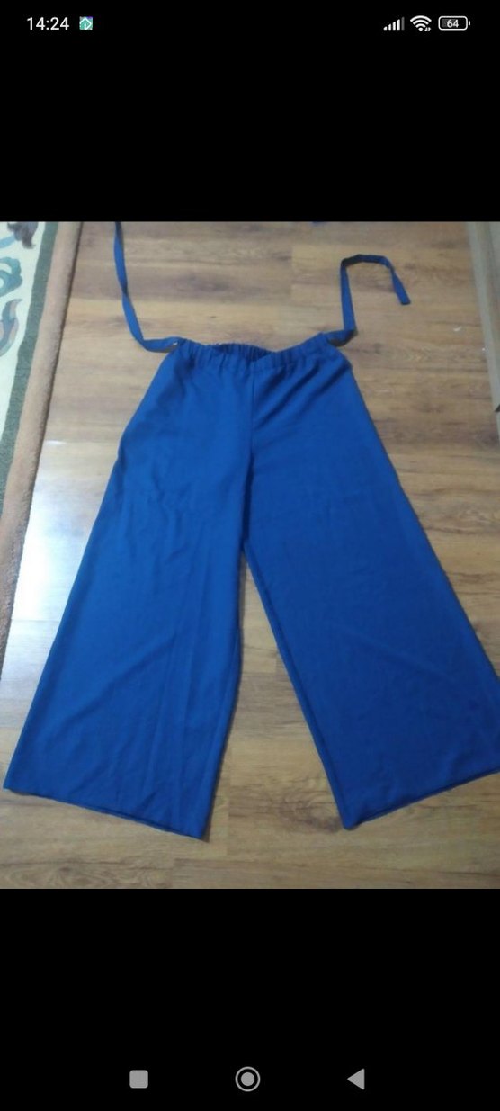 Lacivert Midi Kadın Pantolon iki adet - Görsel 3