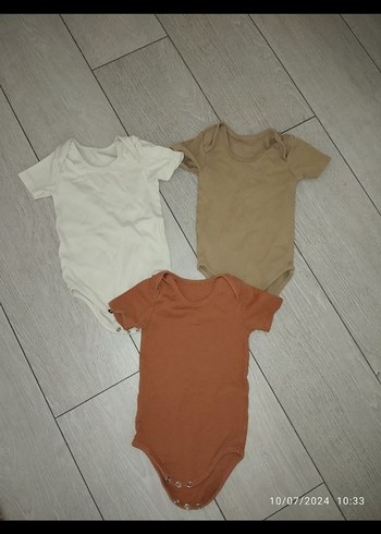 Kısa Kollu Bebek Çıtçıtlı Body Seti 0-6 ay - Görsel 2