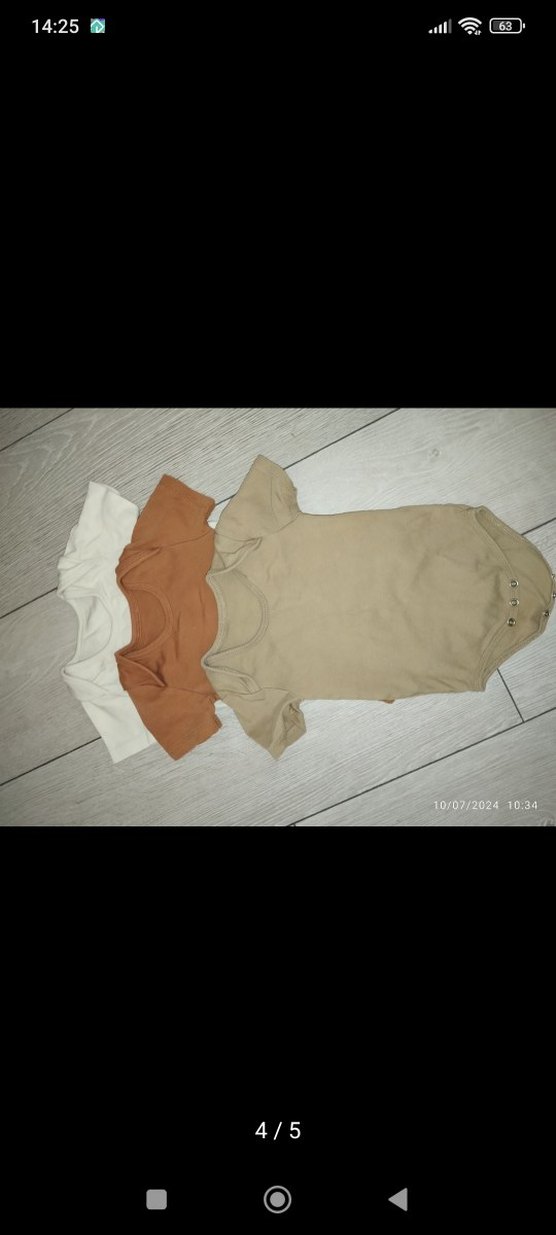 Kısa Kollu Bebek Çıtçıtlı Body Seti 0-6 ay - Görsel 3