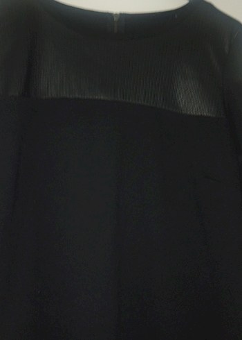 Siyah Midi Kadın Ofis Elbisesi - Görsel 4