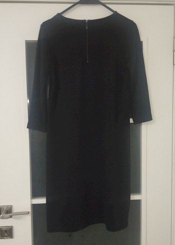 Siyah Midi Kadın Ofis Elbisesi - Görsel 5