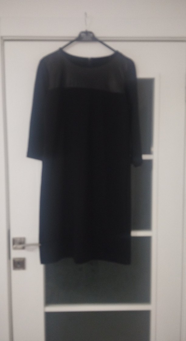 Siyah Midi Kadın Ofis Elbisesi - Görsel 2