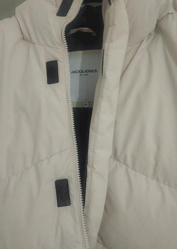 Jack&Jones ,Bej Unisex XL Kışlık Mont - Görsel 3