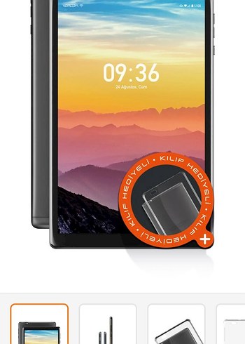 Vorcom S12 Android Tablet, kılıf, kalem - Görsel 6