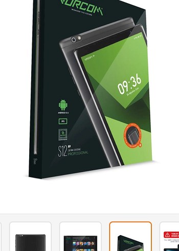 Vorcom S12 Android Tablet, kılıf, kalem - Görsel 5