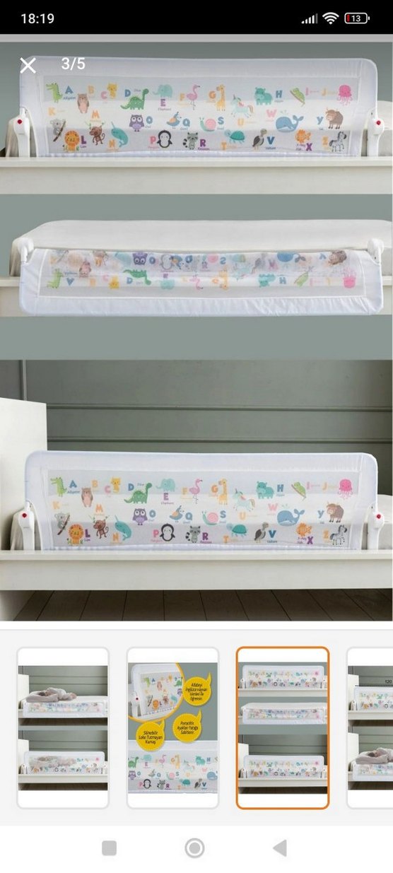 Çocuklar için Taşınabilir Baskılı Koruyucu Kenarlık - Görsel 2