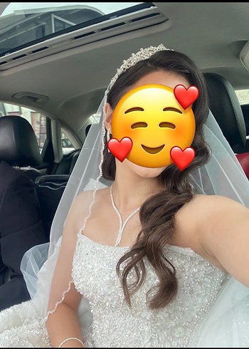 Straplez A kesim Gelinlik - Görsel 6