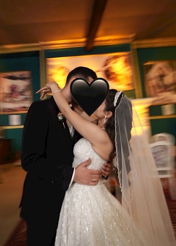 Straplez A kesim Gelinlik - Görsel 7