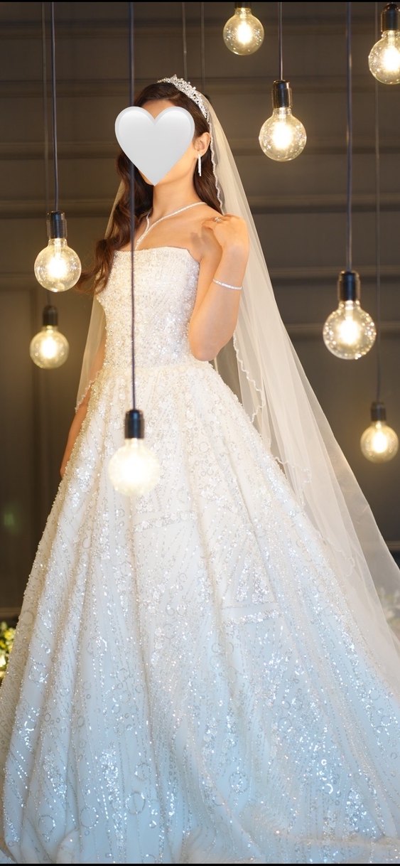 Straplez A kesim Gelinlik - Görsel 2