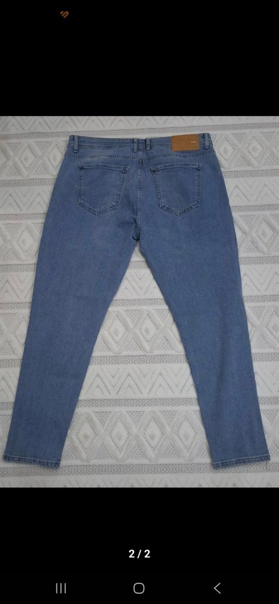 Gri Mavi erkek Denim Pantolon - Görsel 2