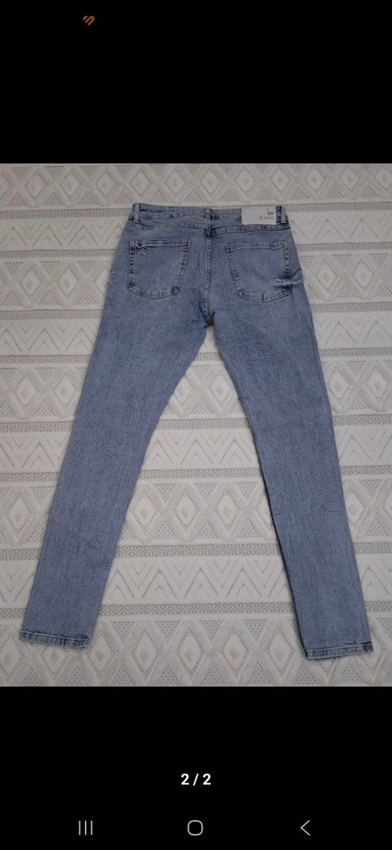 Gri Regular Fit erkek Denim Pantolon - Görsel 2