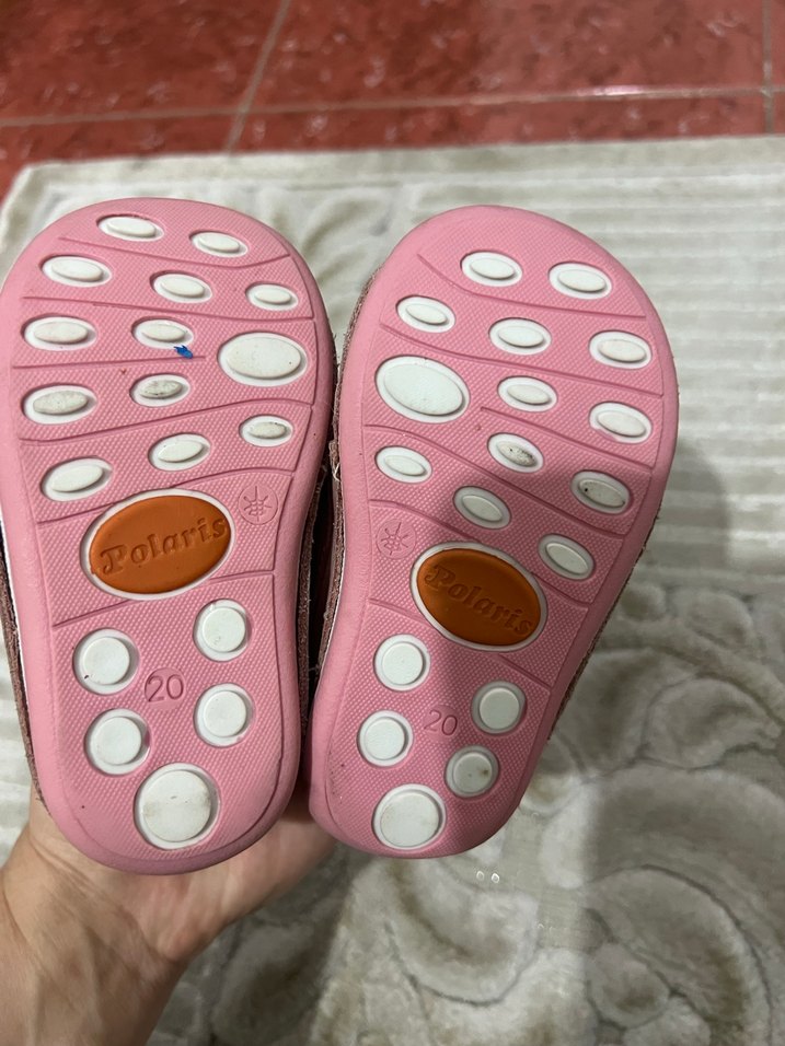 Kız Bebek Pembe Nakışlı İlk Adım Ayakkabısı - Görsel 4