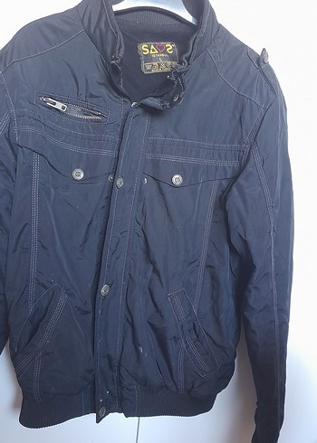 Düğmeli Mavi Denim Erkek Ceket - Görsel 3