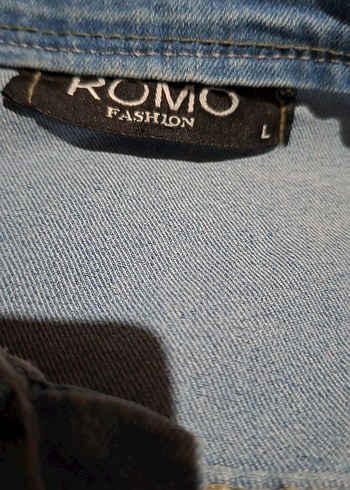 Düğmeli Mavi Kadın Kot Ceket - Görsel 2