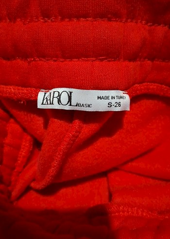 Kırmızı Kapüşonlu Oversize Kadın Sweatshirt - Görsel 5