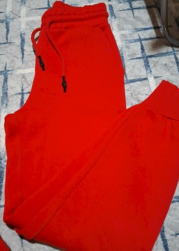 Kırmızı Kapüşonlu Oversize Kadın Sweatshirt - Görsel 2