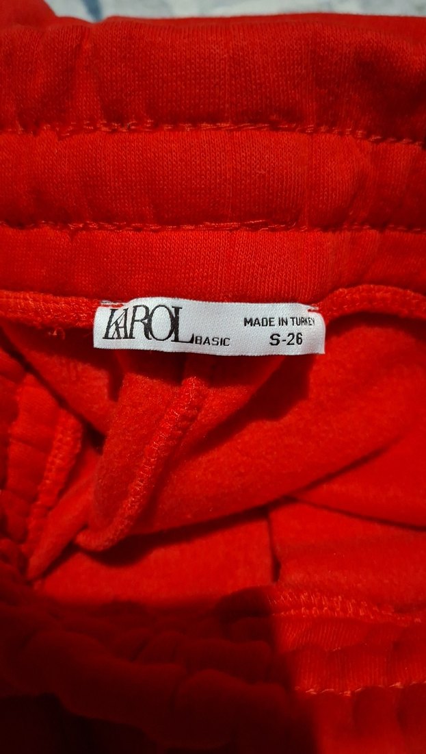 Kırmızı Kapüşonlu Oversize Kadın Sweatshirt - Görsel 5