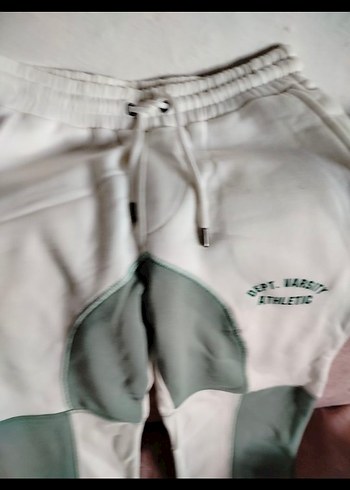 Beyaz Pastel Renkli eşofman altı. - Görsel 2